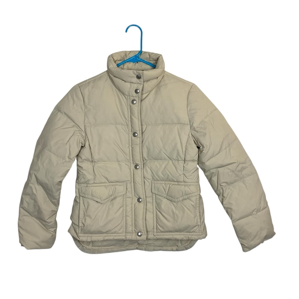 J Crew Down Filled Puffer Coat size xs petite shorter length winter
